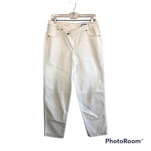 Kahlana Barfield Brown Future Collective High-Rise Overlap Waist Straigh Jeans 6